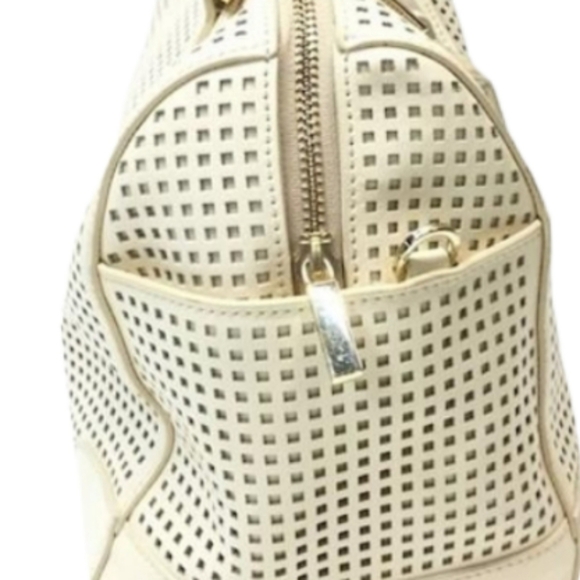 Tory Burch Robinson Perforated Middy Satchel - Picture 8 of 12